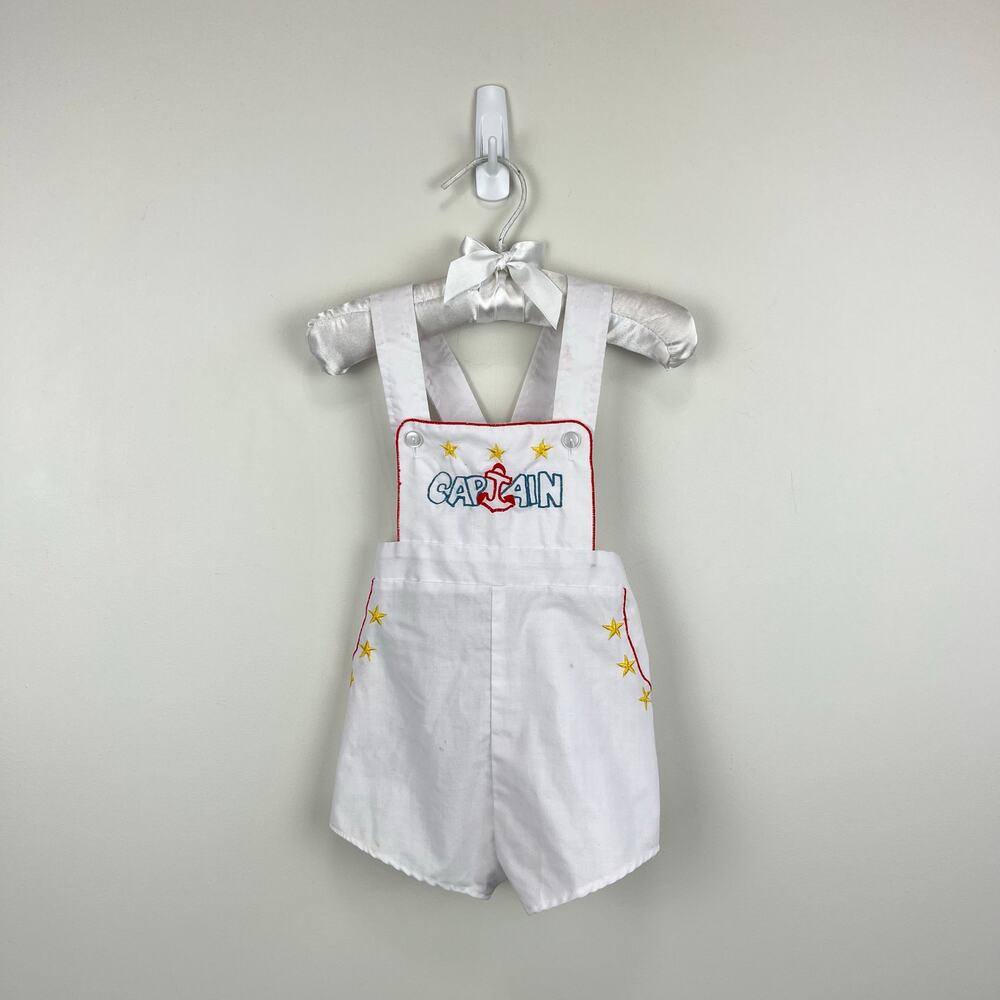 Vintage Cradle Togs Captain Sun Suit Romper 9 Months